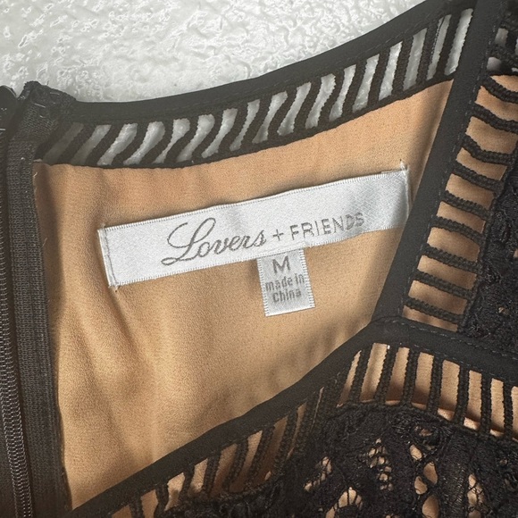 Lovers + Friends Baylin Lace Cutout Dress Black - Picture 2 of 4